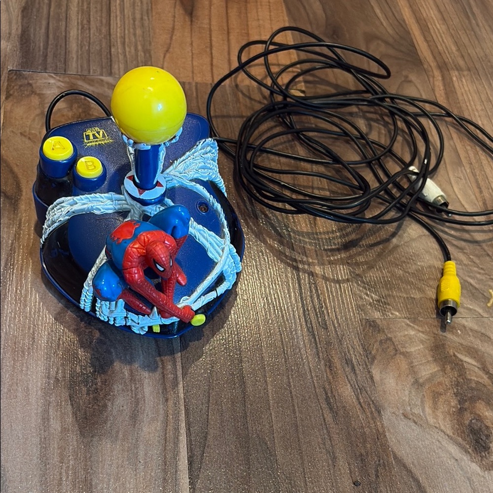Spiderman Video TV Game Controller Jakks Pacific Marvel TV Plug N Play Joystick!
